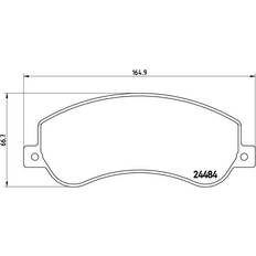 Bromsfriktion Brembo Bromsbeläggssats, skivbroms P 85 115