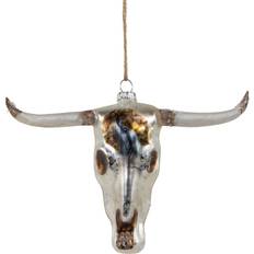 Beige Christmas Decorations Northlight 5.5" Longhorn Glass Christmas Tree Ornament