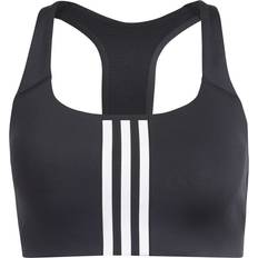Stribede BH'er adidas Powerimpact Training Medium-support 3-stripes Bh