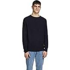 Bomull - Herr Kavajer Jack & Jones Rob Knit Crew Blue