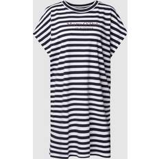 Marc O'Polo Robes Marc O'Polo T-shirt De Détente Long - Dark Marine Stripe