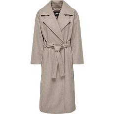 Only Ull Kappor & Rockar Only Kappa onlIngrid Oversized Belted Coat Beige