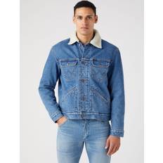 Wrangler Overtøj Wrangler Jeansjakke 124MJ Sherpa till Herrer blå