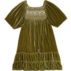 Sammet Klänningar Louise Misha Olivina velvet dress green