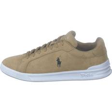 Polo Ralph Lauren Heritage Court II Suede Sneaker Bone/College Green Pp Brun