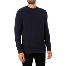 Superdry Rollkragenpullover TEXTURED CREW KNIT JUMPER blau