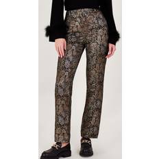 Paisley Trousers & Shorts Monsoon Joni Jacquard Trousers, Black