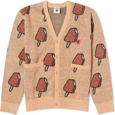 Men - White Cardigans Icecream Popsicle-intarsia Cardigan Mens Beige Multi