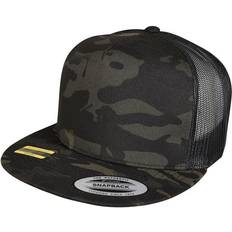 Kamuflasje - Unisex Hodeplagg Flexfit Camouflage Trucker Cap Black One