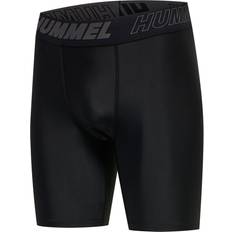 Herre - Skinny Shorts Hummel Hmlte Topaz Tight Shorts - Antracit/Sort/Hvid