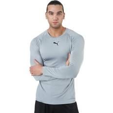 Puma Nylon Överdelar Puma Train Formknit Seamless Ls Tee Gray Heather