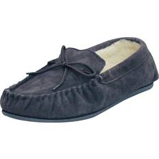 Unisex Low Shoes Eastern Counties Leather Wool-blend Hard Sole Moccasins Navy