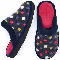 Moshulu Womens Blue Slip-On Slippers Moshulu