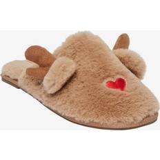 Pieces Futte Slippers Brown