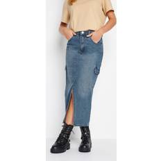 PixieGirl Cargo Midi Skirt Blue
