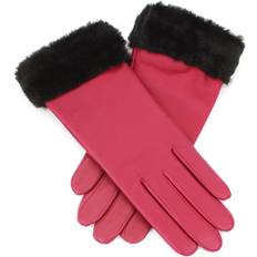 Multicolore Gants et Moufles Eastern Counties Leather Debbie Faux Fur Cuff Gloves - Rouge/Noir/Gris