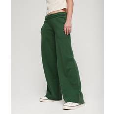 Superdry Dam Byxor Superdry Wash Wide Leg Cotton Joggers