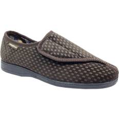 Goodyear Columbus II Checked Slippers Brown