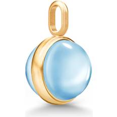 Beige Berlocker & Hängen Julie Sandlau Little Prime Hängsmycke 22 kt Guldpläterad Silver - Blue