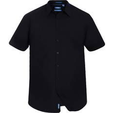 5XL - Nainen Paidat Duke Aeron Kingsize Short Sleeve Classic Regular Shirt Black