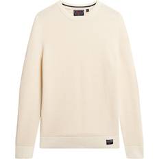 Superdry Rollkragenpullover TEXTURED CREW KNIT JUMPER beige