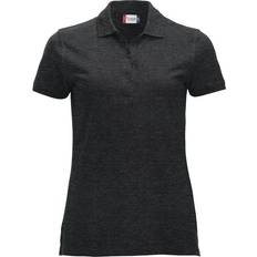 Grey - Women Polo Shirts Clique Womens/Ladies Classic Marion Melange Polo Shirt Anthracite