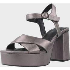 Grey - Women Heeled Sandals mtng Damen 53610 Sandalen, Bleifarben