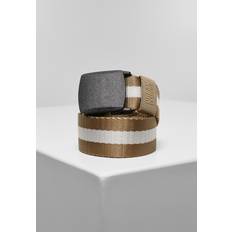 Beige Skärp Urban Classics Unisex Centre Stripe Bälte Bälte