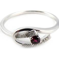 Granater Ringar Altesse Granat 'Scarlett' Silberring