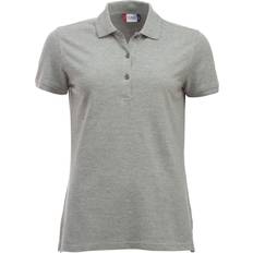 Viscose - Women Polo Shirts Clique Classic Marion Melange Polo Shirt Grey