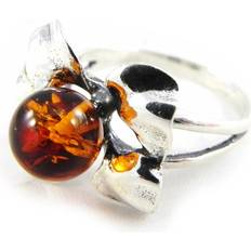 Bärnstenar Smycken Les Trésors de Lily Inspiration Silver Ring 56 - Brown