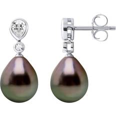 Natural Earrings Diadema Diadema Womens Earrings Real Tahitian Pearls Natural Silver One