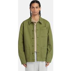 Timberland Man Buitenkleding Timberland Washed Canvas Chore Jacket - Kaki