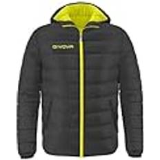 Amarillo - Mujer Chaquetas Givova Ropa Hombre Olanda - Gris Oscuro/Amarillo Fluo