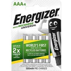 Energizer Batteries & Chargers on sale Energizer 638624 AAA 500mAh Rechargeable Batteries Carded 4