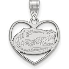 LogoArt Sterling Silver U. of Florida Heart Pendant instock P15240