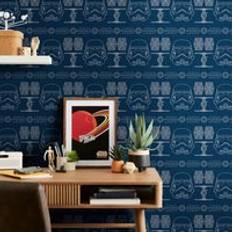 Disney Star Wars Blueprint Wallpaper Blue