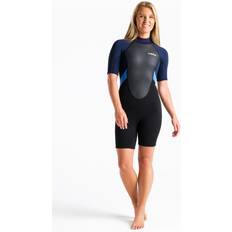 C-Skins Skins Element 3/2mm Womens Shorty Wetsuit Black/Slate/Blue tag O'Neill Rip Curl