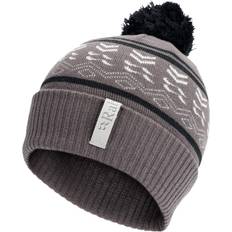 Rab Men Headgear Rab Unisex Unisex Khroma Bobble Beanie Black Graphene Hats Grey
