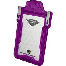 Purple Business Card Holders Identity Stronghold Secure RFID Badge Holder