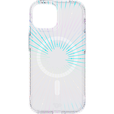 Tech21 Evo Sparkle Hülle für iPhone 15 Kompatibel mit MagSafe Aufprallschutz Hülle Solar Clear