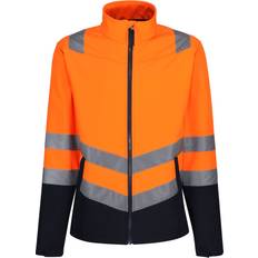 Orange - Veste Softshell Vestes Regatta Mens Hi-Vis 2 Layer Soft Shell Jacket - Bleu/Orange/Multicolore