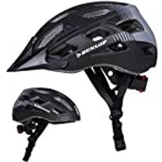 Economico Uomo Caschi da ciclismo Dunlop Casco per Bicicletta Taglia con LED Unisex adulto, Nero