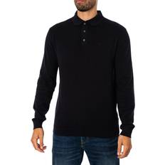 Barbour Polo Shirts Barbour Bassington Polo Longsleeved Shirt Navy