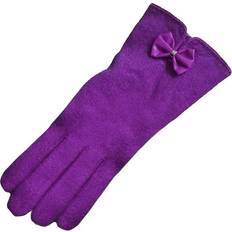 Geri Wool-blend Gloves Purple One