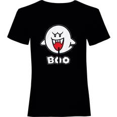 Unisex Adult Boo T-Shirt Black/White