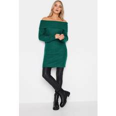 Lang - Midikleider LTS Tall Bardot Tunic Jumper Dress Green 14-16