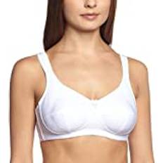 Sassa Damen Soft-BH Jacquard, Einfarbig, Gr. 120B, Weiß Weiß 00100