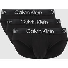 Calvin Klein Men Panties Calvin Klein Pack of men's briefs CK tripack underpants elastic at sight article NB2969A BRIEF, 7VI Black, IN cm.91-97