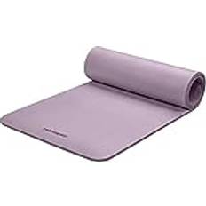 Nylon Yoga Equipment Retrospec Solana Yogamatte, 1,27 cm dick, mit Nylonband, für Damen und Herren, rutschfeste Trainingsmatte für Yoga, Pilates, Stretching, Boden- und Fitness-Workouts, violetter Dunst